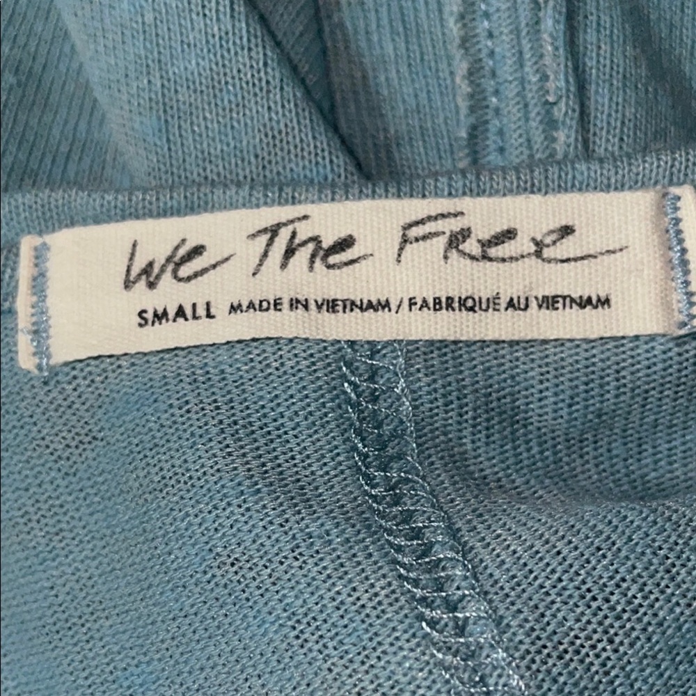 We The Free Women's Torquoise Blue V-Neck - Picture 2 of 7